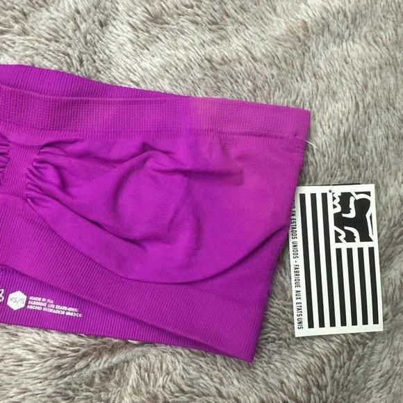 Womens Fox Racing HELLO! Bandeau Purple Top Size XS/S New - Picture 11 of 13